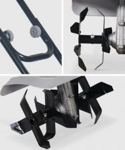 VOLTR - Motobineuse Électrique 750W, 4 Fraises, Largeur de Travail 32cm - Motoculteur Potager Gris -Promos Motobineuse et accessoire Boutique 11485477 4