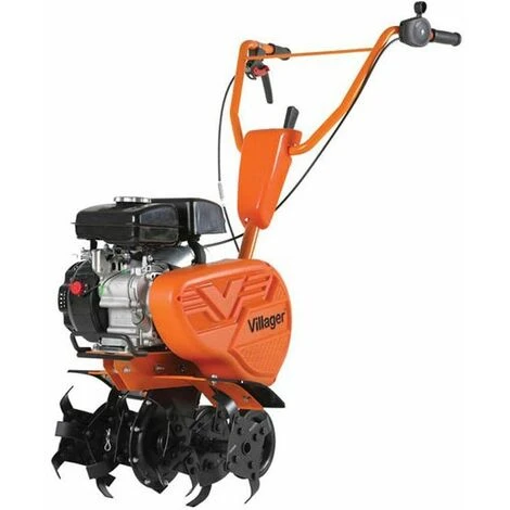 Motobineuse Thermique 2,2CV VILLAGER VTB 4310V - Compacte, 4 Fraises, Protège Plantes, Orange 1 Motobineuse Thermique 2,2CV VILLAGER VTB 4310V - Compacte, 4 Fraises, Protège Plantes, Orange