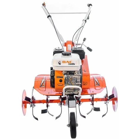 Motobineuse Thermique 208cc Ruris DAC 7000 - 6 Fraises, 2AV/1AR, Roues Agraires, Butteur - Orange 4 Motobineuse Thermique 208cc Ruris DAC 7000 - 6 Fraises, 2AV/1AR, Roues Agraires, Butteur - Orange – Image 4