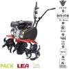 Motobineuse Thermique 212cc 4100W 2 Vitesses - Fraisage 55 ou 85cm avec Roues de Transport - LEA LE42212-85W11 - Noir