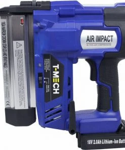 TMECH T-Mech Agrafeuse-Cloueuse Electrique Sans-Fil Avec Batterie Supplémentaire - Bleu | Accessoire Pour Motobineuse -Promos Motobineuse et accessoire Boutique 26231272 4