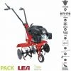 Motobineuse Thermique 4 Temps 5,5 CV 173 CC 6 Fraises Travail 60cm LEA LE41175-60W - Rouge | Outil de Jardinage Puissant