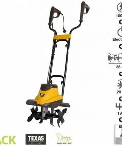 Motobineuse Électrique Texas ELTEX1000 - 1000 Watts, Largeur de Travail 36 cm, Jaune
