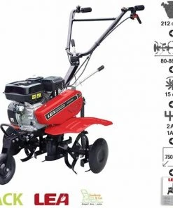 Motobineuse Thermique Transformable 212cc 5,6cv - Fraisage Jusqu'à 88cm - LEA LE42212-80W21