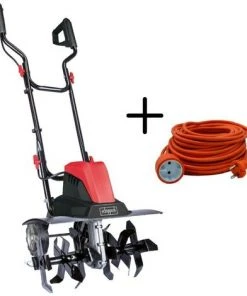 Motobineuse Électrique Scheppach MTE460 avec Câble Extension 20 m - Facile à Utiliser et Écologique