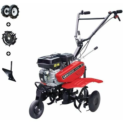 Motobineuse Thermique 212cc 5,6cv avec Accessoires Roues, Pneus et Charrue - 2 Vitesses AV/1 AR - Travail 88cm - LEA LE42212-80W21 2 Motobineuse Thermique 212cc 5,6cv avec Accessoires Roues, Pneus et Charrue - 2 Vitesses AV/1 AR - Travail 88cm - LEA LE42212-80W21 – Image 2