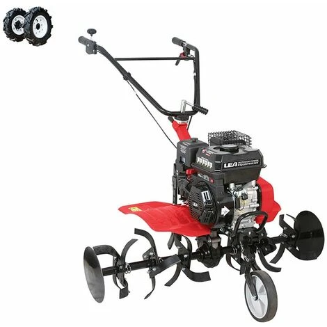 Motobineuse Thermique Puissante 5,6cv 212cc Roues Agraires 2 Vitesses AV 1 AR Travail 105cm - Rouge 2 Motobineuse Thermique Puissante 5,6cv 212cc Roues Agraires 2 Vitesses AV 1 AR Travail 105cm - Rouge – Image 2