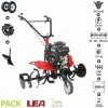 Motobineuse Thermique 212cc LEA LE4212-105DW avec Accessoires - Rouge | Travail 75-105cm
