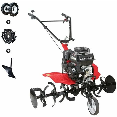Motobineuse Thermique 212cc LEA LE4212-105DW avec Accessoires - Rouge | Travail 75-105cm 2 Motobineuse Thermique 212cc LEA LE4212-105DW avec Accessoires - Rouge | Travail 75-105cm – Image 2