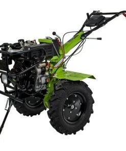 VITO AGRO Motoculteur Thermique 12CV 456CC VITO DIESEL avec 2 Fraises et Butteur Double - Puissance 8900W