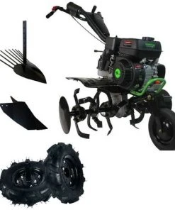 Motobineuse Thermique 4 Temps Professionnelle 208cc 7cv 90cm avec Kit Agricole et Arrache Patates - Kapotha 7CV