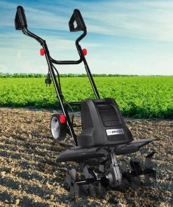 Motobineuse Électrique BRAST 1200W - 24 Lames/6 Fraises - Largeur 40cm - Profondeur 22cm - Sécurité et Efficacité