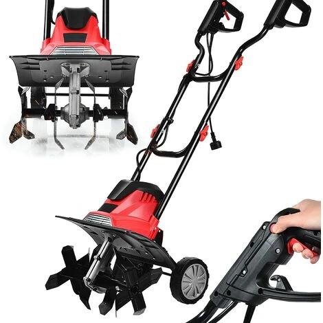 RELAX4LIFE Motobineuse Électrique 1200W - Travail Profond 22cm, Largeur 35cm, 4 Lames, Poignée Pliable et Sécurité 1 RELAX4LIFE Motobineuse Électrique 1200W - Travail Profond 22cm, Largeur 35cm, 4 Lames, Poignée Pliable et Sécurité
